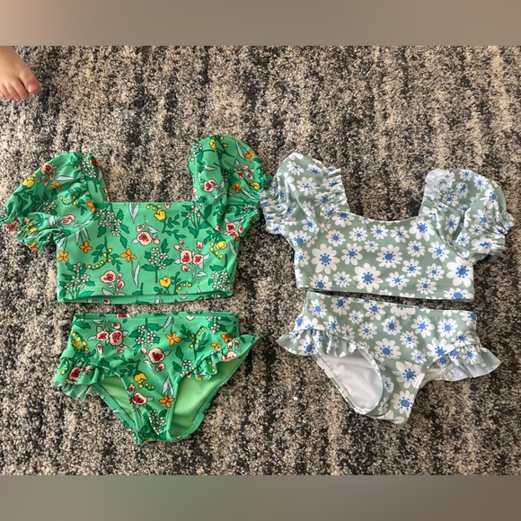 Cat & Jack Other - Floral Puff Sleeve Bikini Swim Sets wonder nation cat & Jack 4T